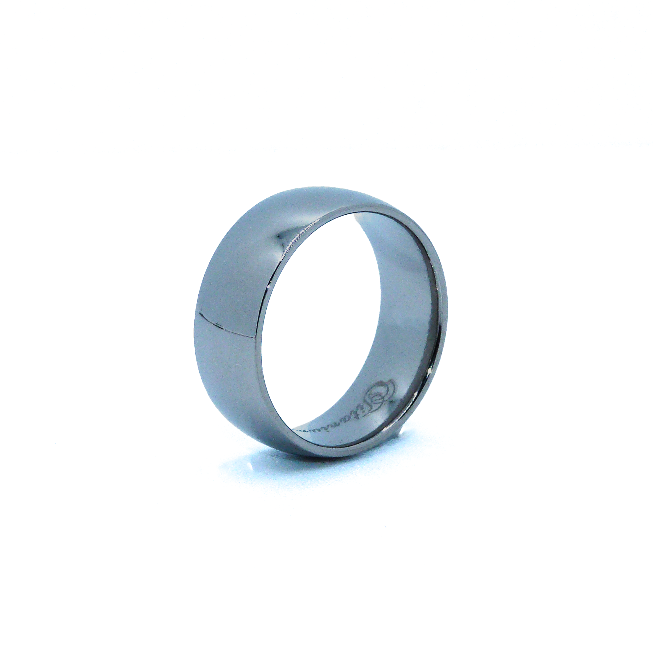 8mm D Shaped Tantalum Ring

