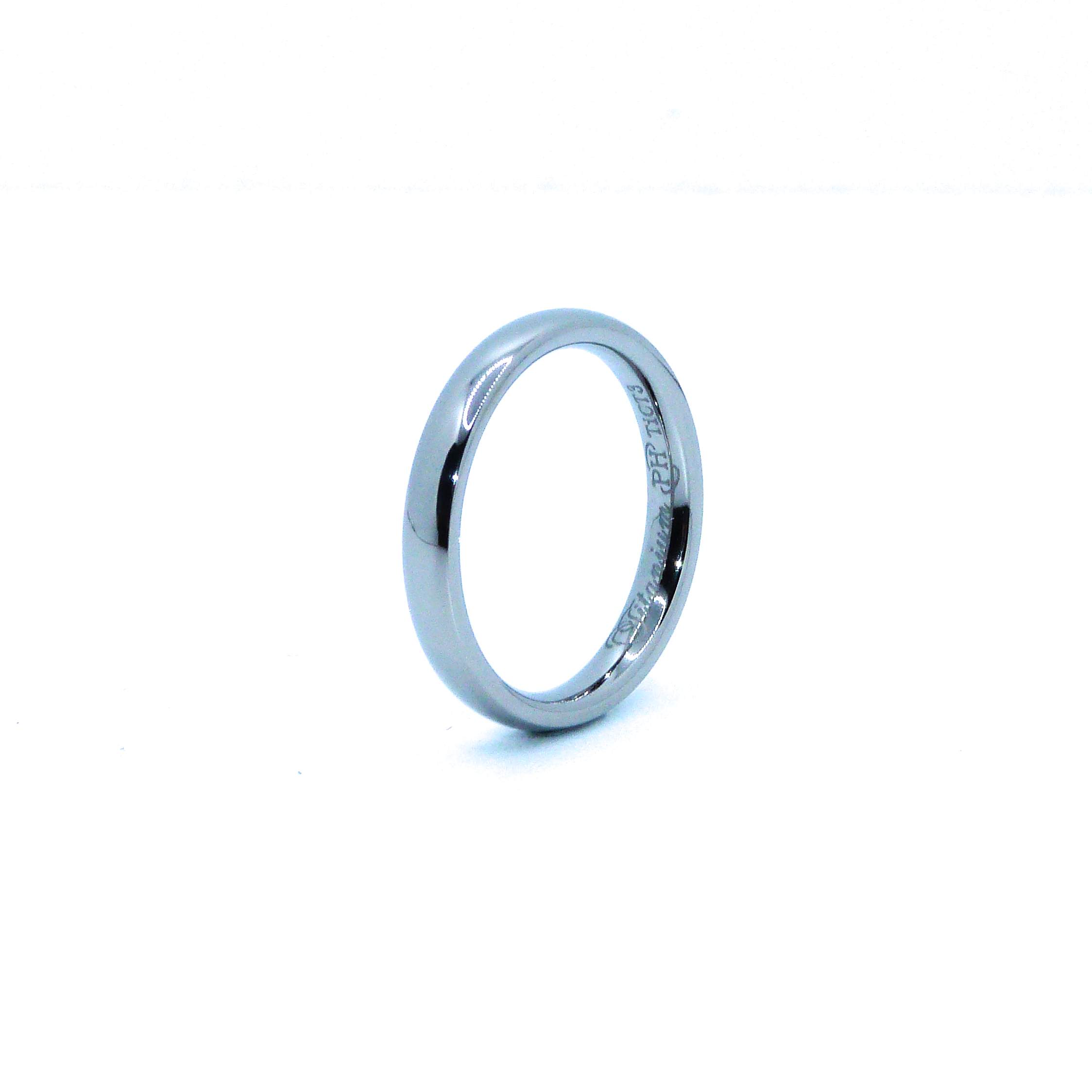 3mm D-shaped Titanium Ring