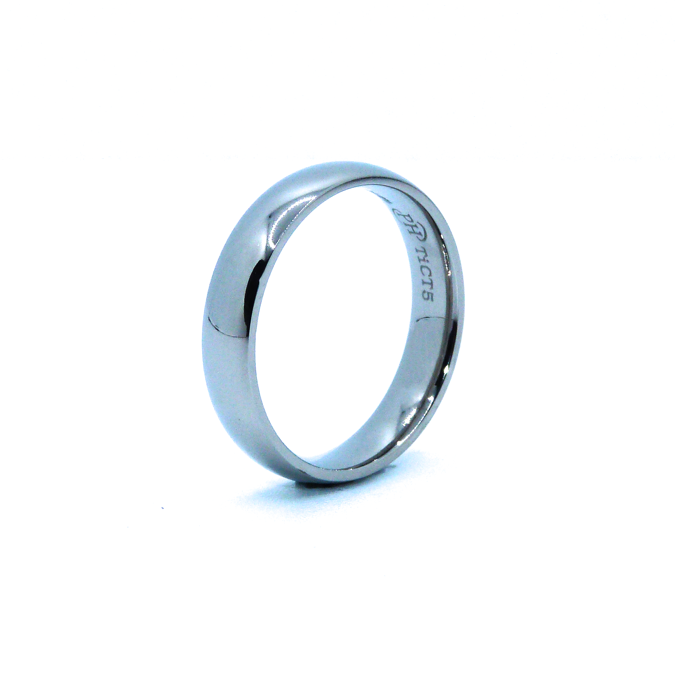 5mm D-shaped Titanium Ring