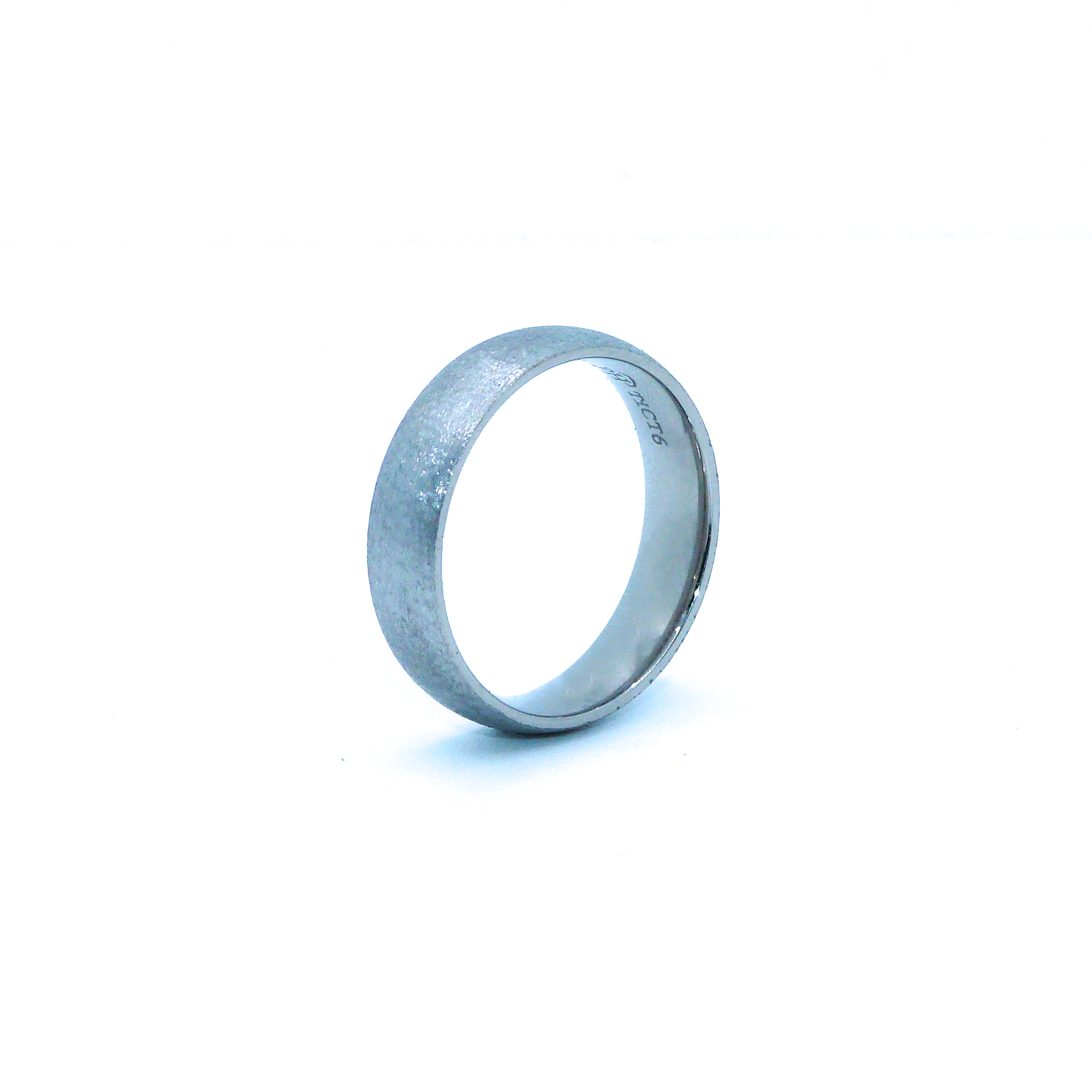 6mm D-shaped Titanium Ring view 3