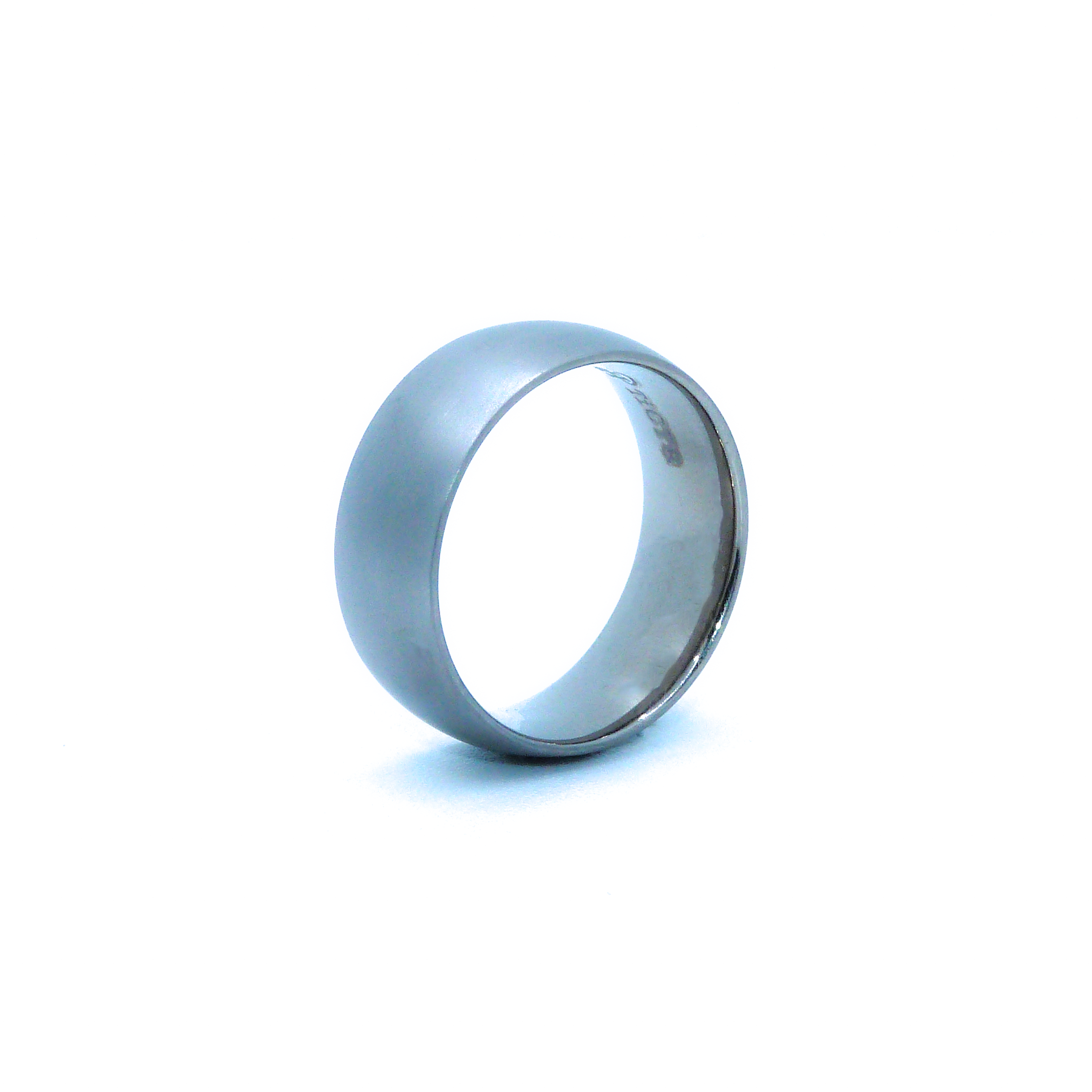 8mm D-shaped Titanium Ring view 2