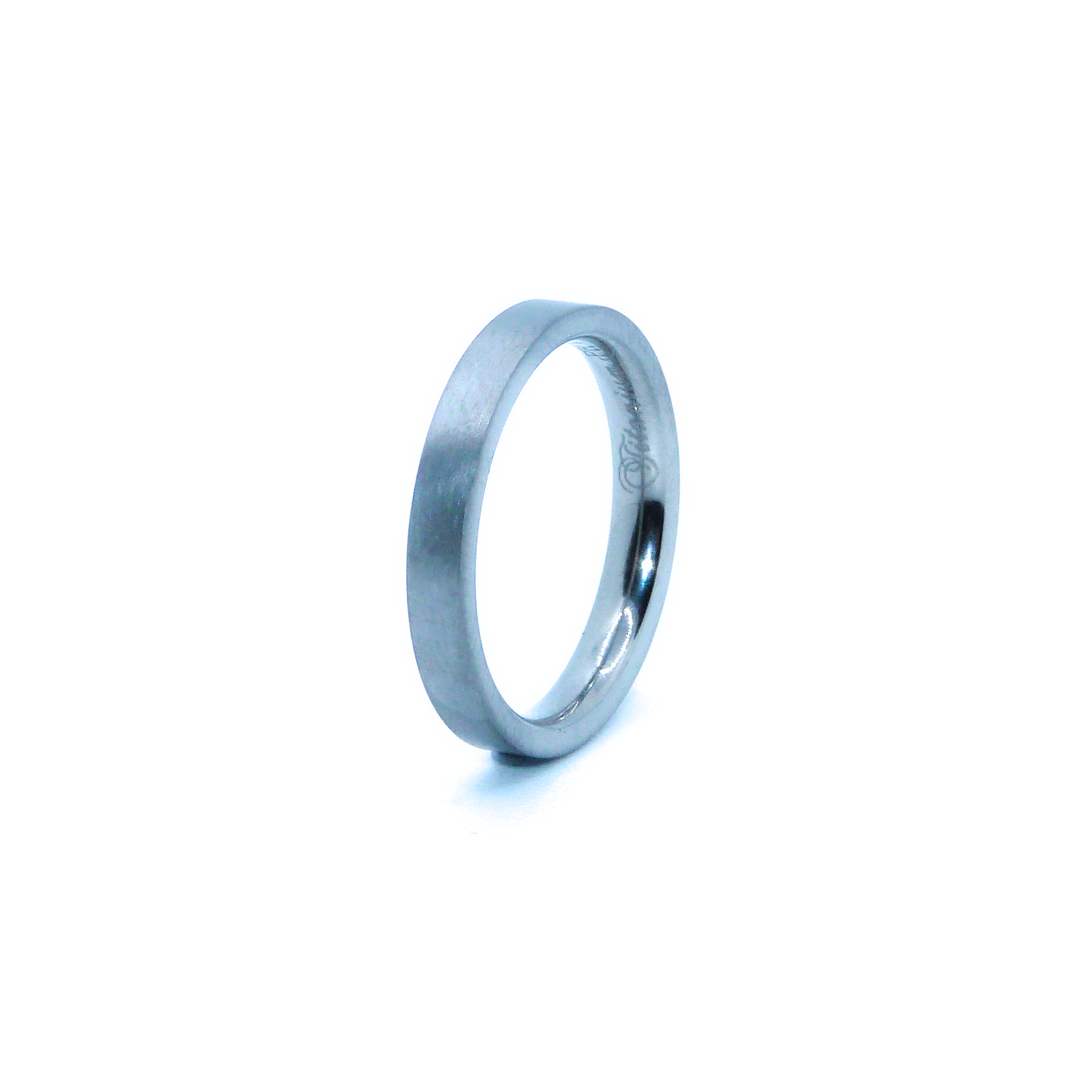 3mm flat-shaped Titanium Ring view 2