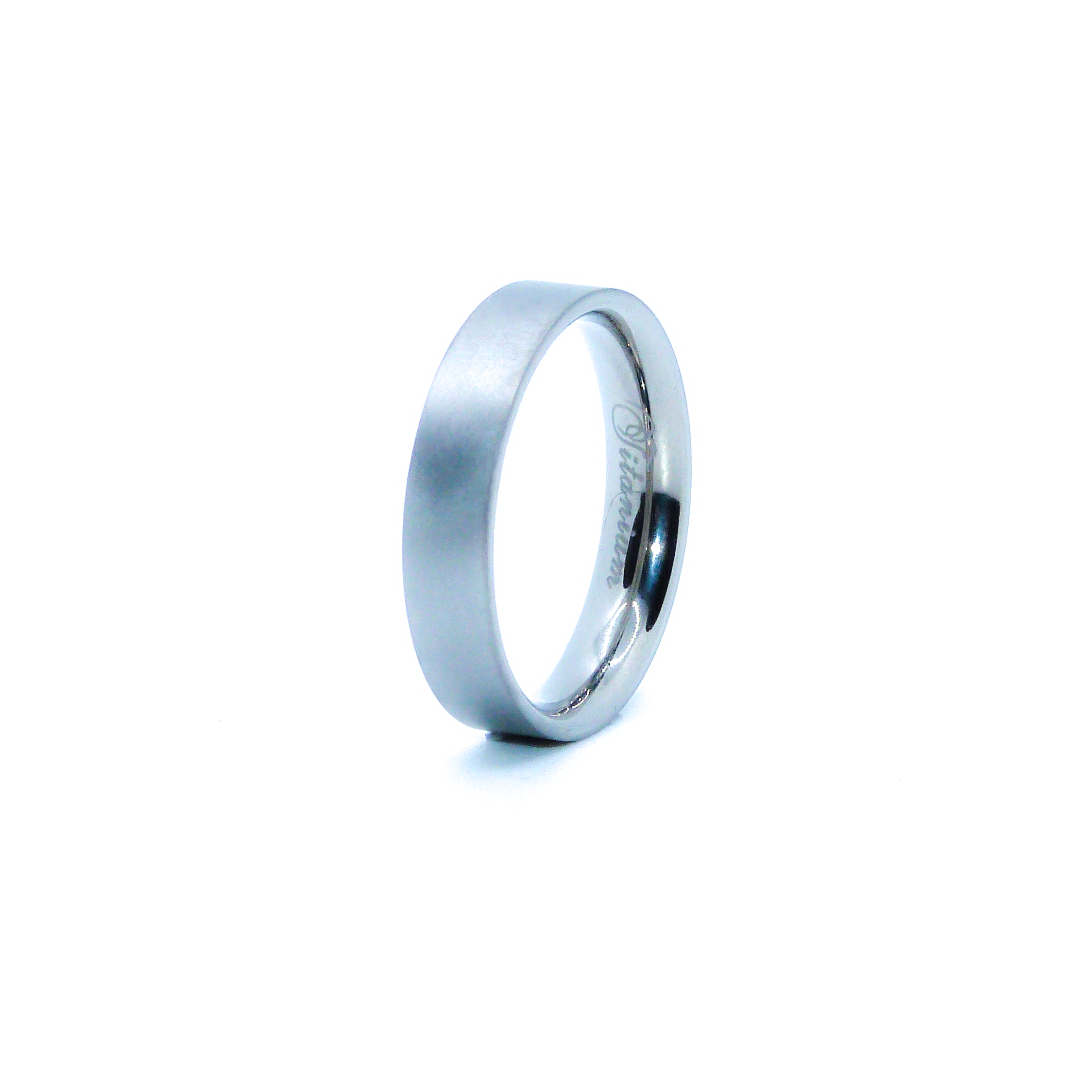 5mm flat-shaped Titanium Ring view 2