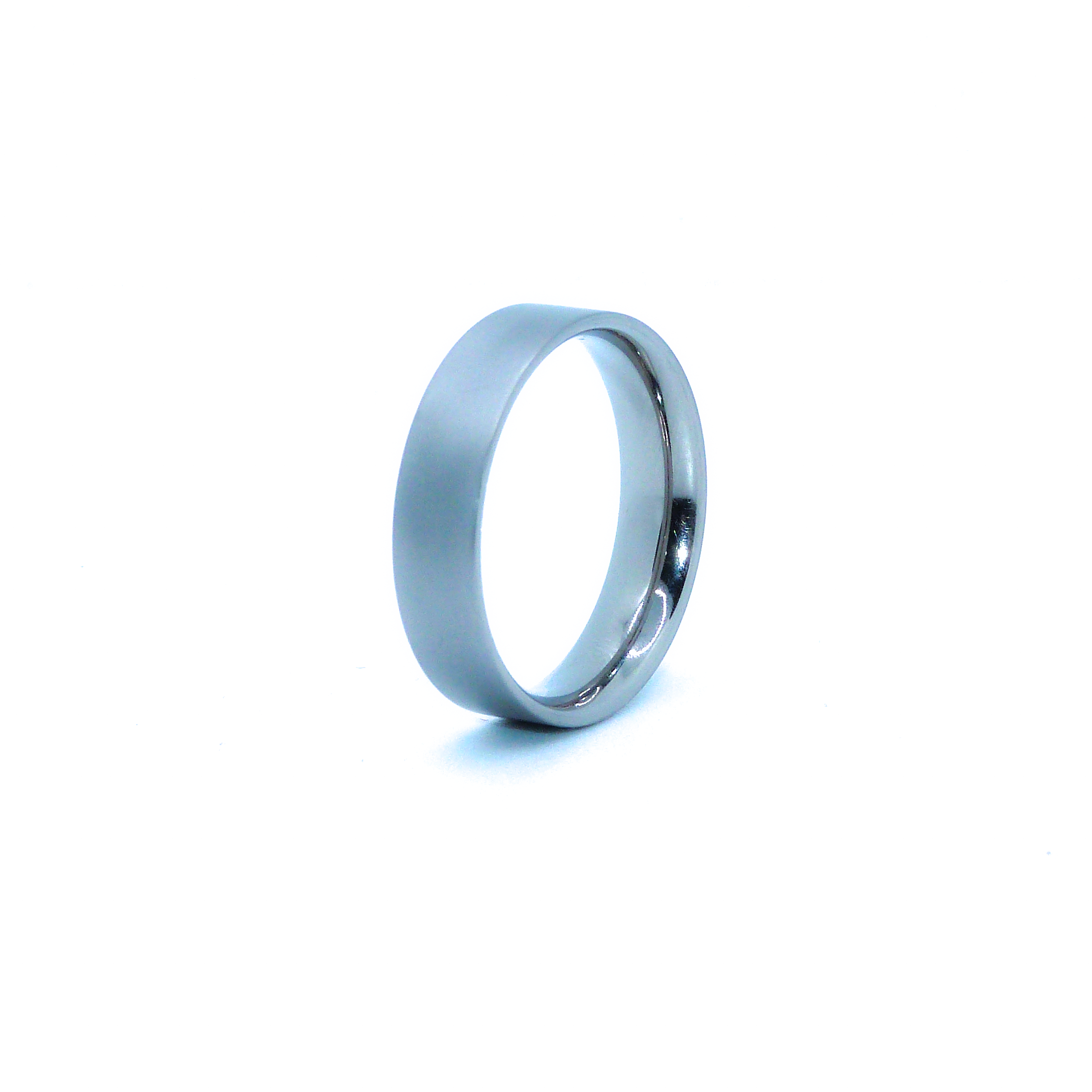 6mm flat-shaped Titanium Ring view 2